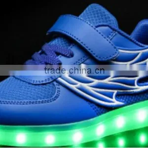 Cheap Wholesale Stock Kids Wings LED Shoes thumbnail-2