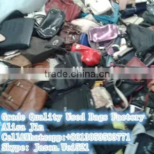 China Second Hand School Bags Fashion Mixed Used Leather Bags for Africa Men and Women thumbnail-1