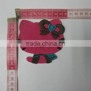 012A Hello Kitty Crochet Applique thumbnail-1