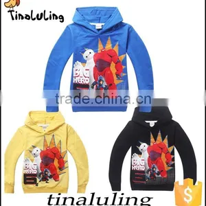 2015 FASHION CHILDREN WHOLESALE BAYMAX CARTOON JACKETS KIDS PLAIN HOODIES thumbnail-1