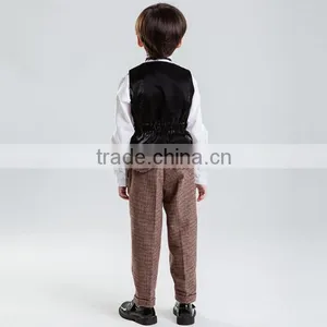 Handsome Fashion Woolen Material High Quality Boy Suit thumbnail-4