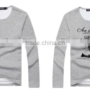 Men's Long Sleeve Round Collar Fashion R0017 thumbnail-3