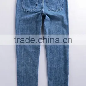 Runwaylover EY0624P Europe And American Style 2017 Ladies High Waist Vintage Denim Jeans thumbnail-5
