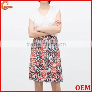 2015 New Fashion Palm Tree Print Longuette Skirt thumbnail-1