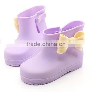 Girl's Rain Boots, Big Bow Rain Boots, Girl Rain Boots thumbnail-2