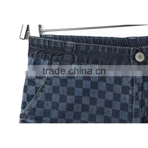 2016 European and American Woven Boys Denim Gradient Printing Pants Fashion Skinny Child Jean thumbnail-5