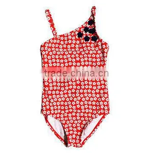 Kids Swimsuit Swimwear One Piece Cut Bow thumbnail-1