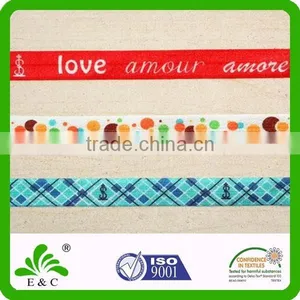 Custom Colorful Print Satin Faced Crochet Elastic Hair Band thumbnail-1
