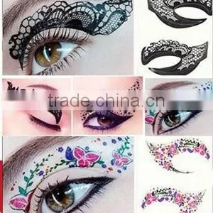 Custom Lace Eye Tattoo Sticker Temporary Makeup Eyeliner Sexy Eye Shadow thumbnail-1