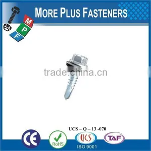 Made In Taiwan Galvanised Hex Washer Head for All Metal / Tek Screws Self Drilling Screws thumbnail-1
