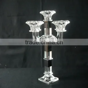 New Design Table Crystal Candle Holder for Home Decoration thumbnail-2