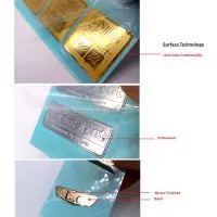 Gold Plated Metal Nameplate Metal Tag Metal Label Manfuacturer thumbnail-2