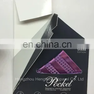 2016 New Launch 100% Silk Pocket Square Custom Design in Gift Box thumbnail-1