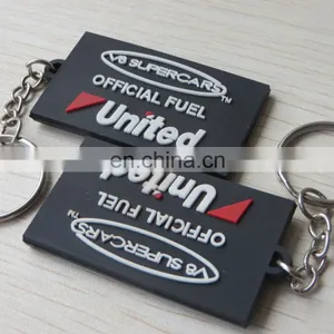 Rectangle Oem Double-sided 3d Soft Pvc Keychain Gift thumbnail-5