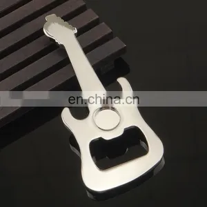 Promotional Top Sale New Arrival Guitar Bottle Opener Metal Keychain thumbnail-1