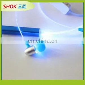 2015 LED Fashion Cool Flashing Earphone /MP3 Earphone for Teenagers thumbnail-3