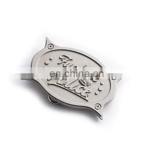 Silver Practical Custom Metal 3d Belt Buckle Fastener thumbnail-3