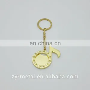 2015 High Quality Imitation Gold Split Key Ring, Photo Frame Key Ring With Rhinestone thumbnail-1