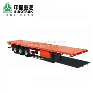 China Factory Sale Container Flatbed Semitrailer for Sale thumbnail-2