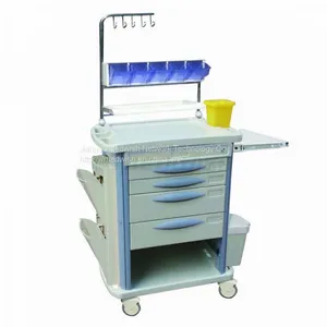 AG-NT004B3 Customized Hospital Paramedic Equipment ABS Nursing Record Trolley Cart thumbnail-1