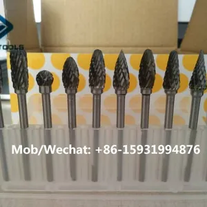 10 PCS 3mm Shank Tungsten Carbide Burrs Set 3x6mm thumbnail-1