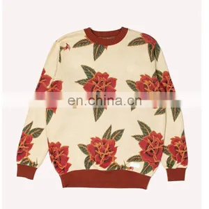 DiZNEW Wholesale Mens Jacquard Knitwear Pullover Cotton Cashmere Sweaters thumbnail-1