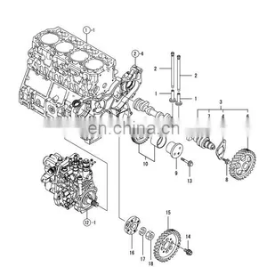 Diesel Engine Parts 4TNV106 123900-14580 Camshaft Assy thumbnail-1