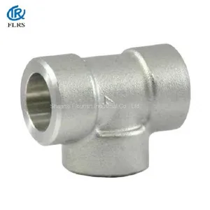 3000LB Forged Steel Pipe Fitting/ ASME B16.11 Scoket Equal Tee thumbnail-1
