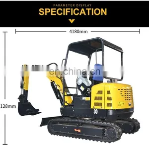 China CE/EPA Cheap Price Mini Excavator 3 t 0.8 -3.5 Ton Excavator Tracked Machine for Sale thumbnail-6