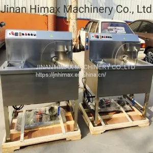 Low Cost 30kg Chocolate Enrobing Coating Machines Production Line With Cooling Tunnel thumbnail-1