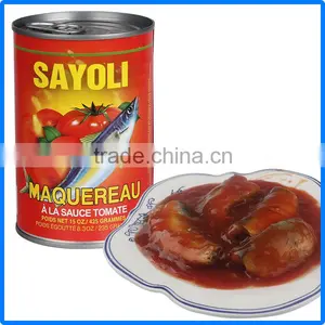 Mackerel in Can With Tomato Sauce/oil/brine thumbnail-2