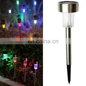 Led Solar Plug Light Lawn Light Stainless Steel Garden Decorative Light thumbnail-4