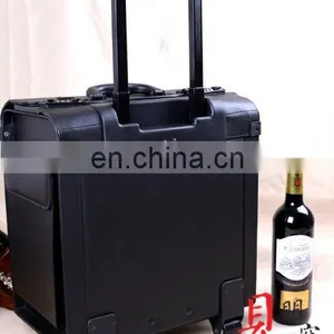 Senior Business White Wine Suitcase,6 Aluminum Wine Bottles Trolley Case/wine Bottle Display Case thumbnail-2