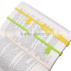 LOT Color Rubber Elastic Book Band Standard Bookmark Size Silicone Clever Bookmarks thumbnail-2