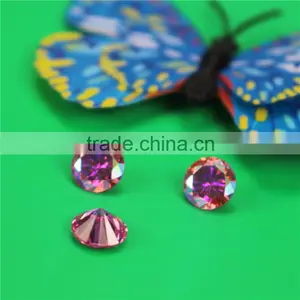 Wholesale Incomparable Beautiful 9mm Round Rose ab Zircon Ring thumbnail-3