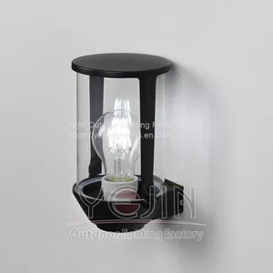 New Type Lighting Glass Shades Wall Light Outdoor Street Lights Courtyard Outdoor Wall Lamp thumbnail-2