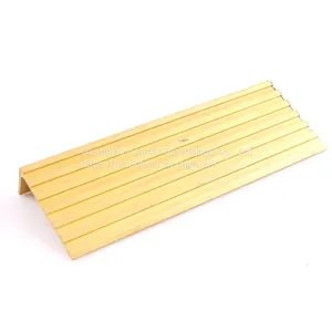 China Supplier Anti Slip Stair Part Brass Profile For Brass Stair Nosing thumbnail-2