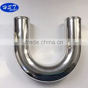 2015 Best Selling Products High Pressure Large Diameter Round Polished Aluminum Pipe Elbow thumbnail-2