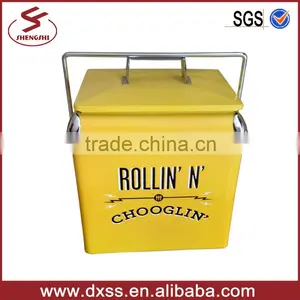 Portable Metal Picnic Cooler thumbnail-1