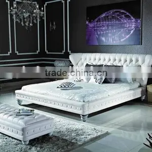 European Style Luxury Leather Bed/soft Bed thumbnail-1