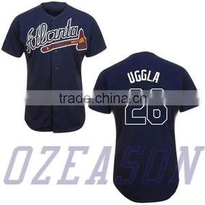 American Classic Style Custom Sublimation Jersey Baseball Jersey Buttons Shirt thumbnail-4
