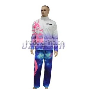 Hot Selling OEM Cheap Custom Sublimation Long Tracksuit/Jacket Warm Up/New Design Women Tracksuit thumbnail-2
