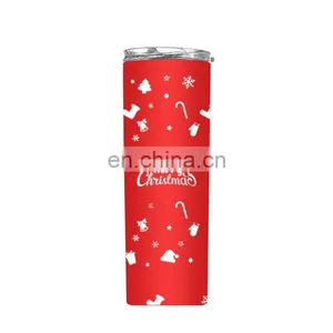 Sublimation Tumbler Gift Box Christmas Halloween Custom Logo Stainless Steel Straight Skinny Tumblers Cup Mug thumbnail-1