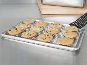 Half Sheet Pan for Baking With Stainless Steel Oven Safe Cooling Rack Cooling Wire Racks Stainless Steel Cooling Racks thumbnail-5