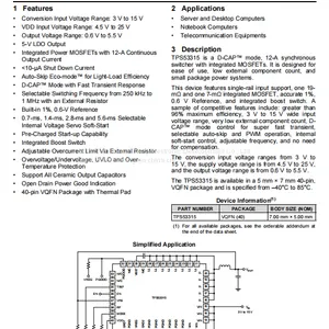 TPS53315RGFT Switch Regulator TI Original From Stock thumbnail-2