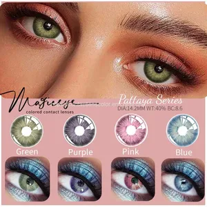 Golden Supplier Pattaya Series Natural 1 Year Rose Color Contact Lens Soft Cosmetic Coloured  Contact Lenses thumbnail-1