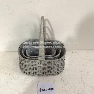 Natural Cheap Willow And Wicker Garden Storage Basket Wicker Basket thumbnail-1