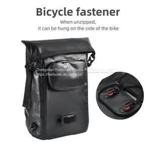 Waterproof Mountain Bike Road Bike Double Pannier Rear Bag Bicycle Saddle Rack for Frame thumbnail-3