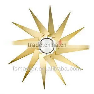 Original Quality Turbine Copper Sun Wall Clock thumbnail-1