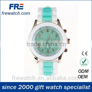 2015 Popular Contrast Color Silicone Watch for Young thumbnail-3